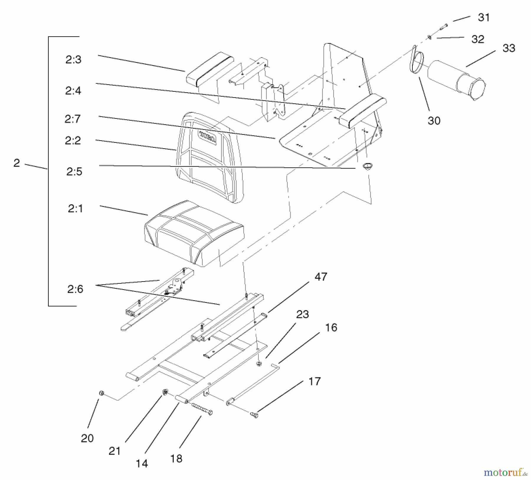  Zerto-Turn Mäher 74236 (Z287L) - Toro Z Master Mower, 62