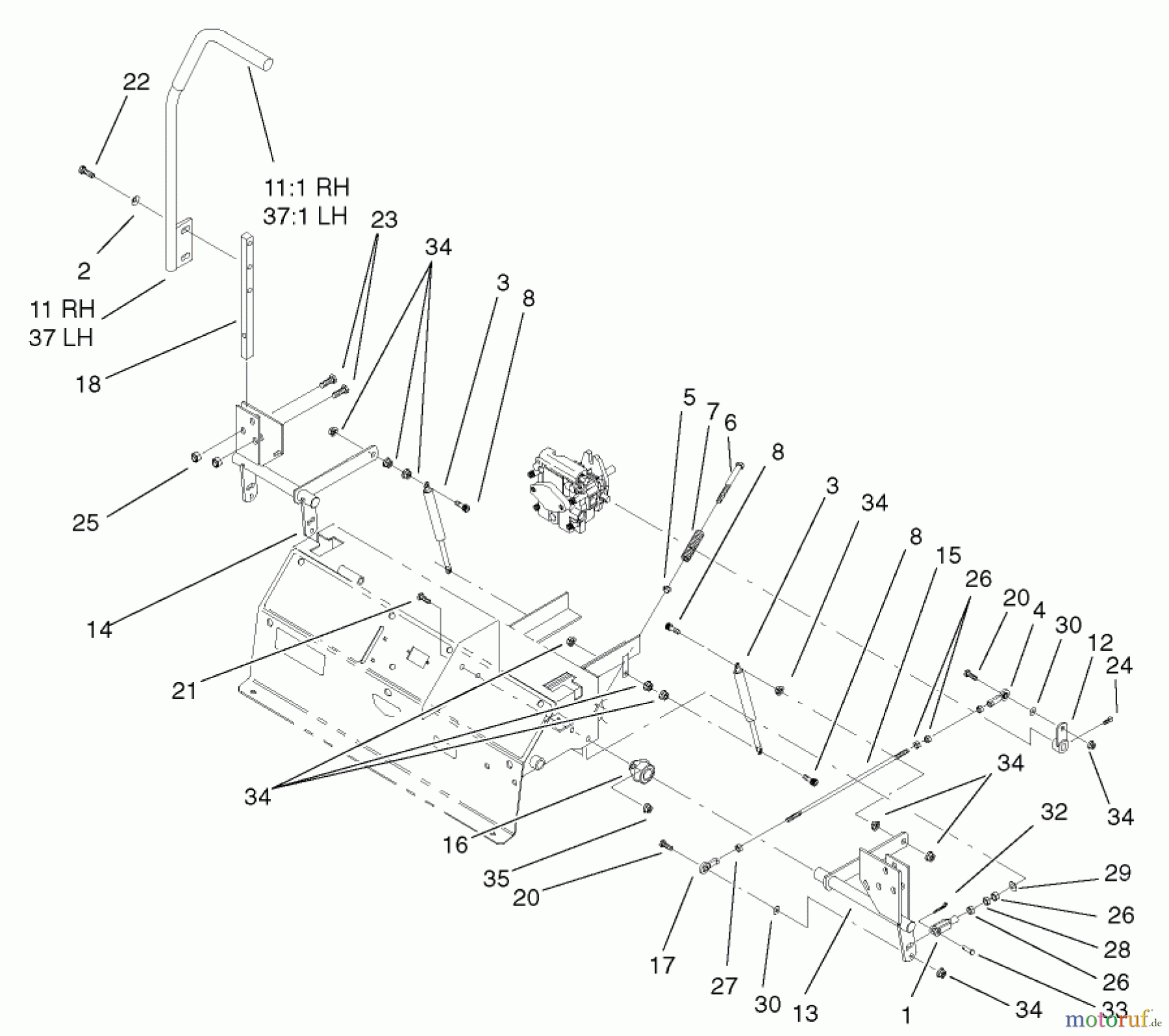  Zerto-Turn Mäher 74236 (Z287L) - Toro Z Master Mower, 62