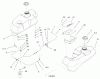 Zerto-Turn Mäher 74236 (Z287L) - Toro Z Master Mower, 62" SFS Side Discharge Deck (SN: 220000001 - 220999999) (2002) Spareparts TANK AND FUEL LINE ASSEMBLY