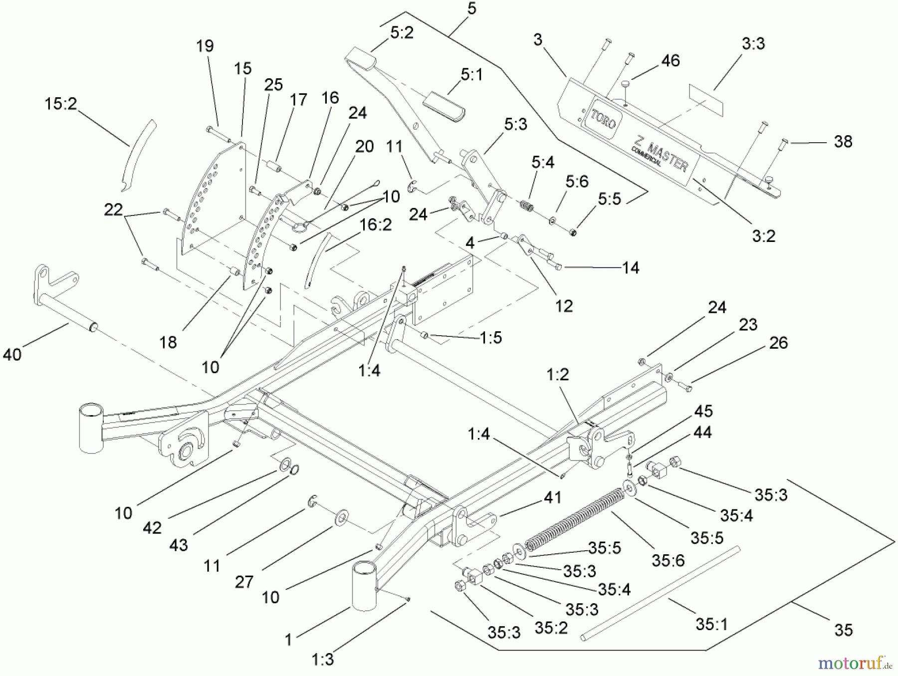  Zerto-Turn Mäher 74237CP (Z500) - Toro Z Master Mower, 52