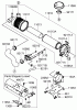 Zerto-Turn Mäher 74238CP (Z500) - Toro Z Master Mower, 60" 7-Gauge Side Discharge Deck (SN: 280000001 - 280999999) (2008) Spareparts AIR FILTER AND MUFFLER ASSEMBLY KAWASAKI FH770D-AS05