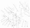 Zerto-Turn Mäher 74240 (Z286E) - Toro Z Master Mower, 62" SFS Side Discharge Deck (SN: 210000001 - 210999999) (2001) Spareparts FRAME AND DECK ASSEMBLY