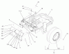 Zerto-Turn Mäher 74240 (Z286E) - Toro Z Master Mower, 62" SFS Side Discharge Deck (SN: 220000001 - 220999999) (2002) Spareparts MAIN FRAME ASSEMBLY