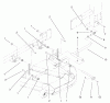 Zerto-Turn Mäher 74241 (Z286E) - Toro Z Master Mower, 72" SFS Side Discharge Deck (SN: 210000001 - 210999999) (2001) Spareparts FRAME AND DECK ASSEMBLY