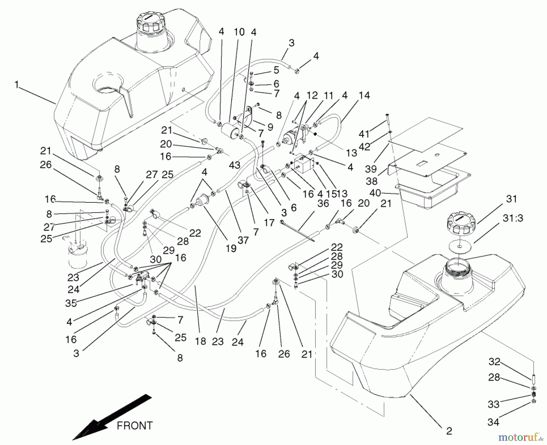  Zerto-Turn Mäher 74241 (Z286E) - Toro Z Master Mower, 72