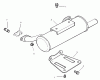 Zerto-Turn Mäher 74242 (Z500) - Toro Z Master Mower, 52" TURBO FORCE Side Discharge Deck (SN: 240000001 - 240003000) (2004) Spareparts EXHAUST ASSEMBLY KOHLER CH20S-64684