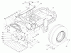 Zerto-Turn Mäher 74242 (Z500) - Toro Z Master Mower, 52" TURBO FORCE Side Discharge Deck (SN: 240000001 - 240003000) (2004) Spareparts MAIN FRAME ASSEMBLY