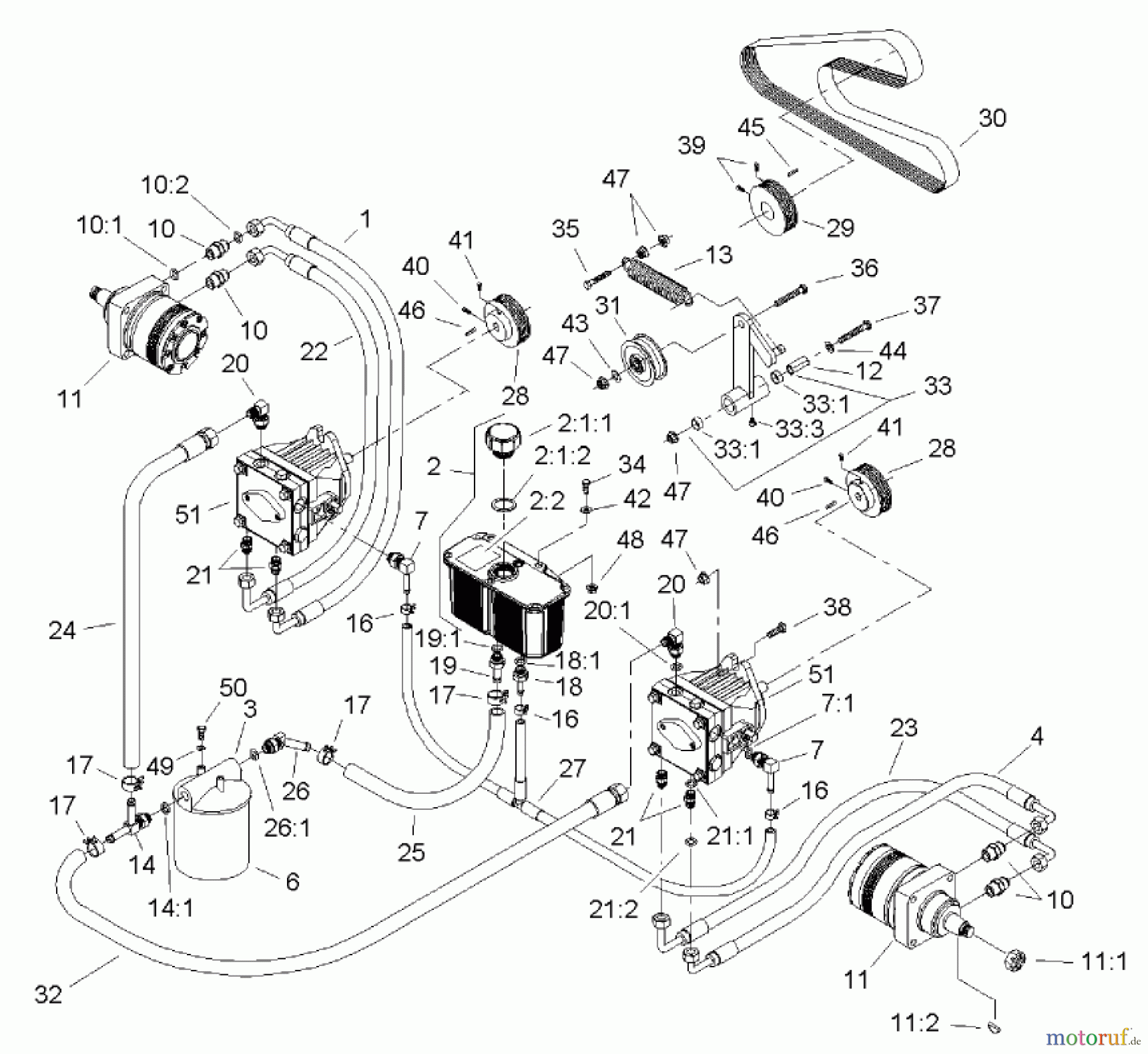  Zerto-Turn Mäher 74243 (Z557) - Toro Z Master Mower, 52