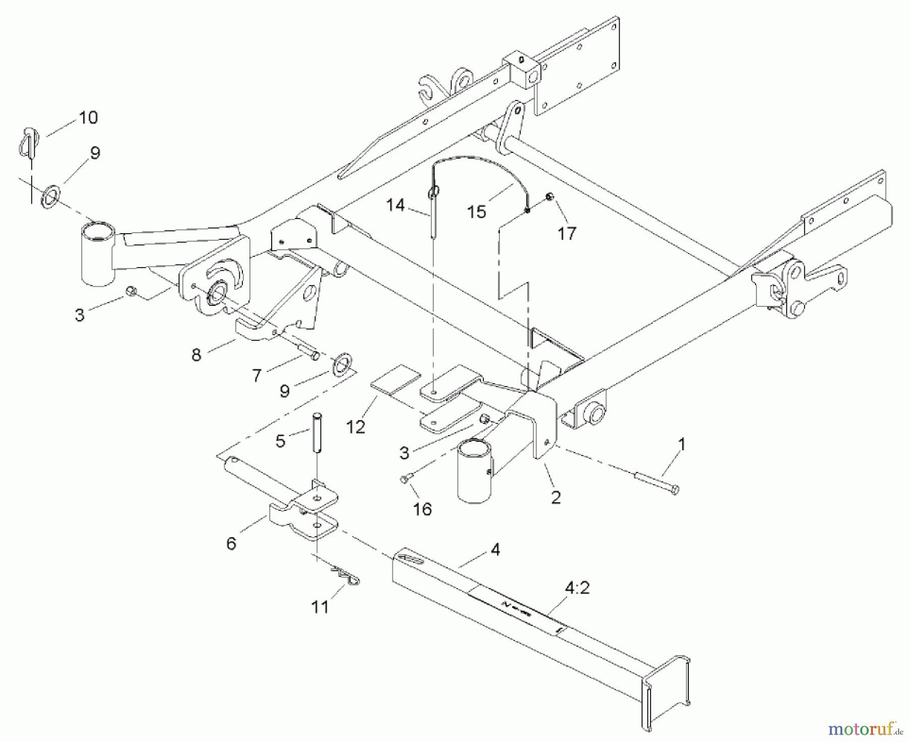  Zerto-Turn Mäher 74243 (Z557) - Toro Z Master Mower, 52