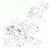 Zerto-Turn Mäher 74244 (Z553) - Toro Z Master Mower, 60" TURBO FORCE Side Discharge Deck (SN: 240000001 - 240999999) (2004) Spareparts DECK MOUNTING ASSEMBLY