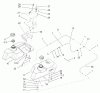 Zerto-Turn Mäher 74244 (Z553) - Toro Z Master Mower, 60" TURBO FORCE Side Discharge Deck (SN: 240000001 - 240999999) (2004) Spareparts FUEL TANK ASSEMBLY