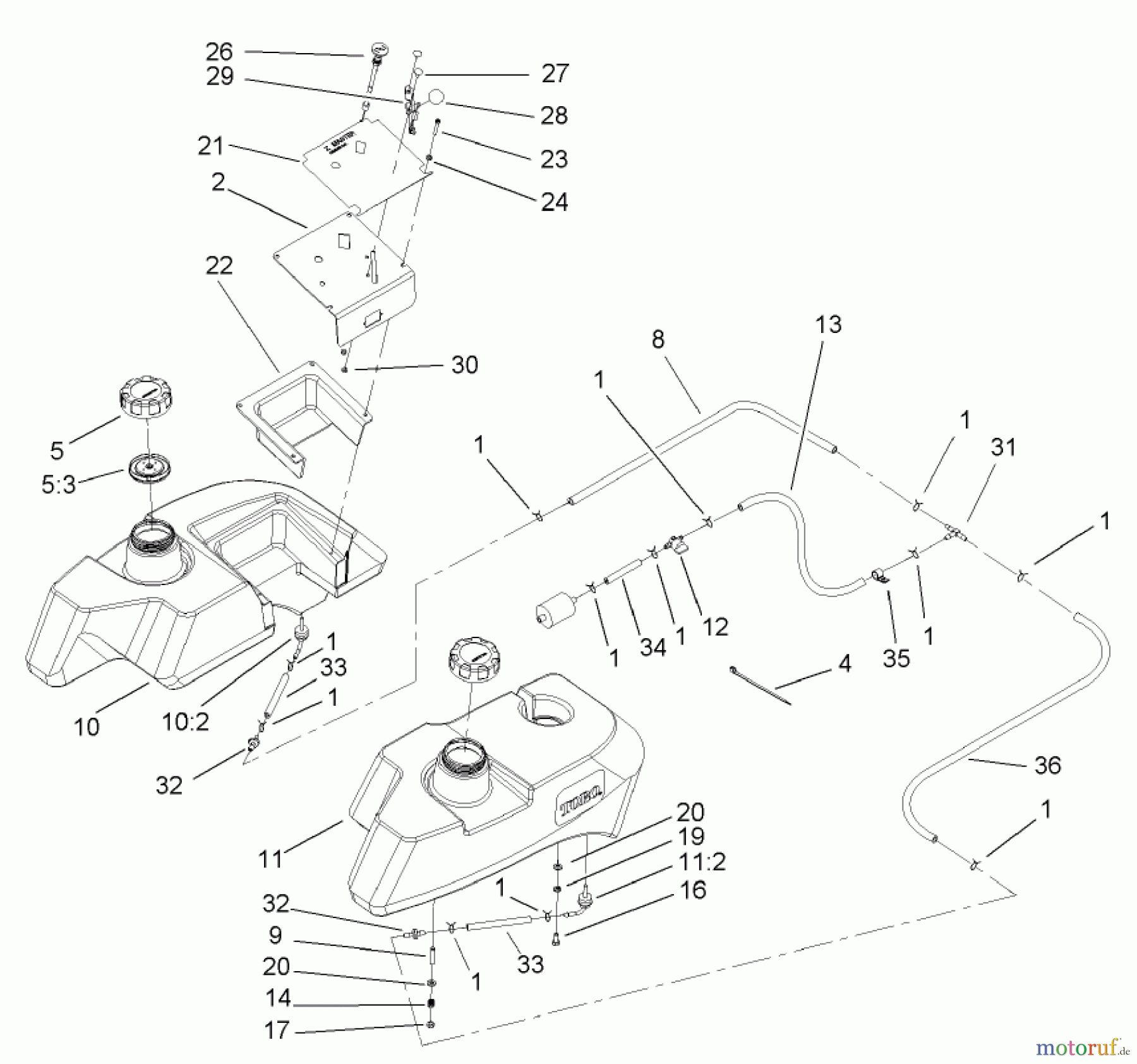  Zerto-Turn Mäher 74244 (Z553) - Toro Z Master Mower, 60