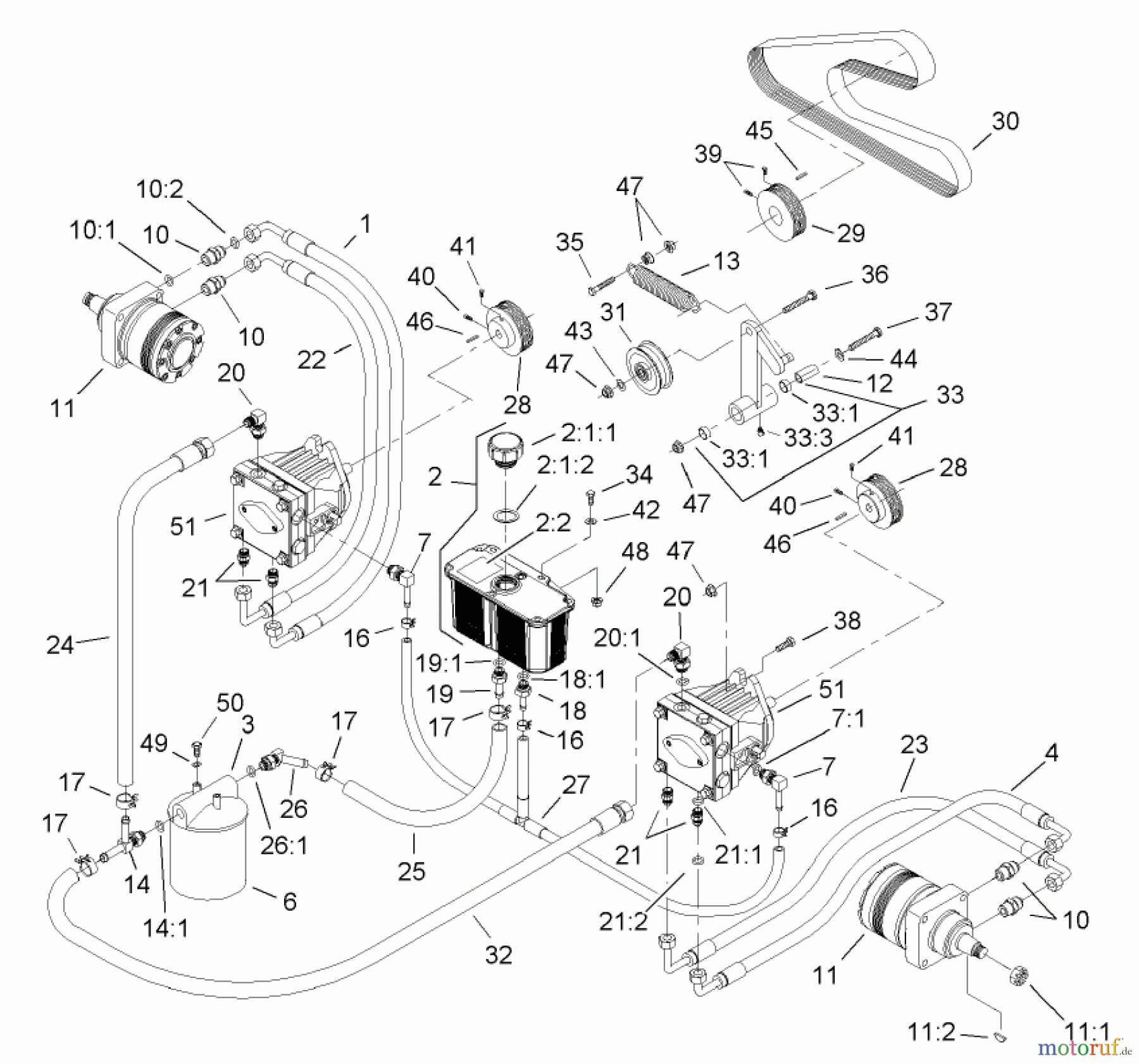  Zerto-Turn Mäher 74244 (Z553) - Toro Z Master Mower, 60