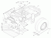 Zerto-Turn Mäher 74244 (Z553) - Toro Z Master Mower, 60" TURBO FORCE Side Discharge Deck (SN: 240000001 - 240999999) (2004) Spareparts MAIN FRAME ASSEMBLY