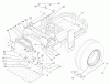 Zerto-Turn Mäher 74245 (Z555) - Toro Z Master Mower, 60" TURBO FORCE Side Discharge Deck (SN: 240000001 - 240002000) (2004) Spareparts MAIN FRAME ASSEMBLY