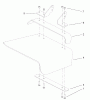 Zerto-Turn Mäher 74245 (Z555) - Toro Z Master Mower, 60" TURBO FORCE Side Discharge Deck (SN: 240002001 - 240999999) (2004) Spareparts RUBBER DEFLECTOR ASSEMBLY NO. 106-3249