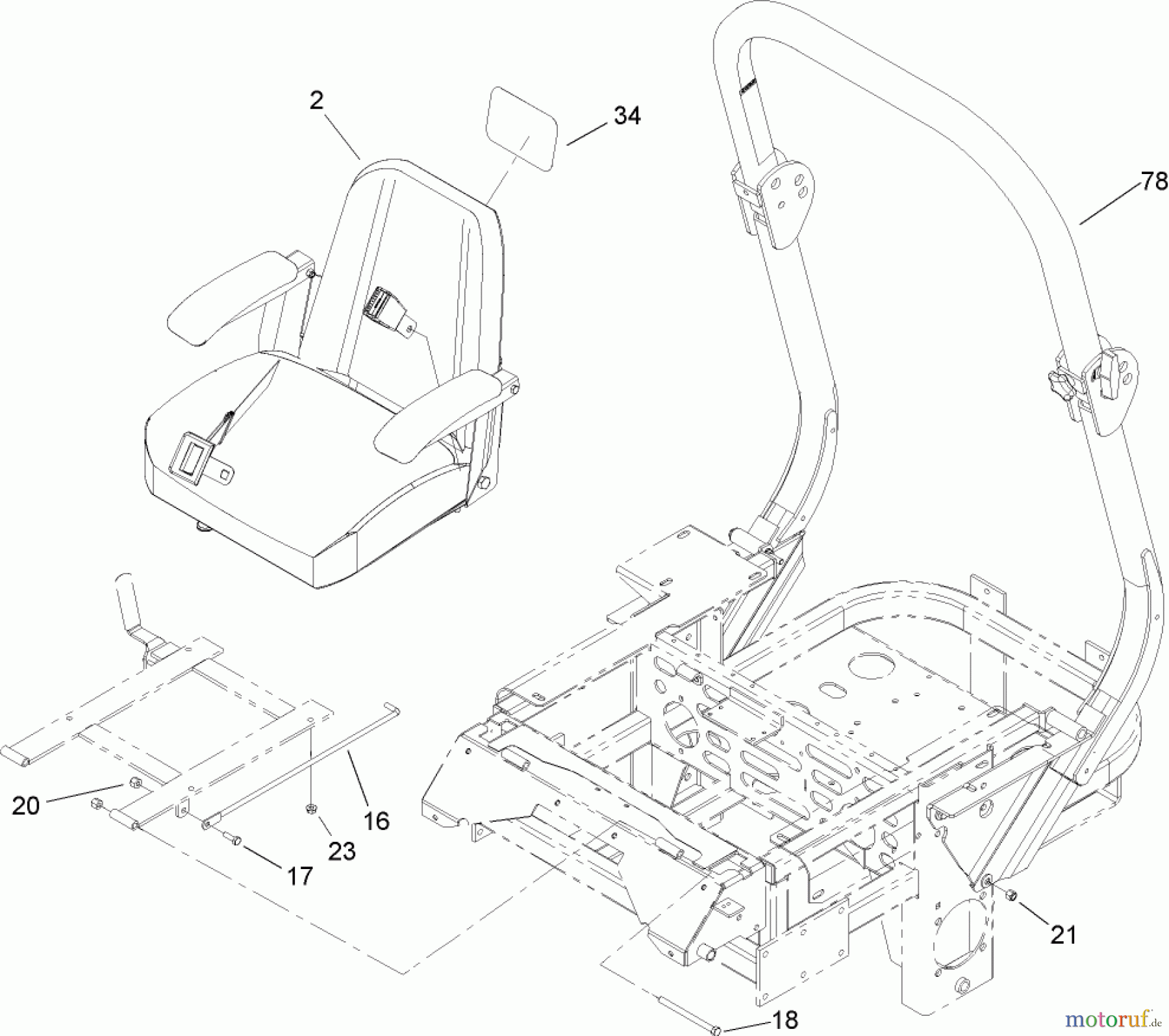  Zerto-Turn Mäher 74245 (Z555) - Toro Z Master Mower, 60