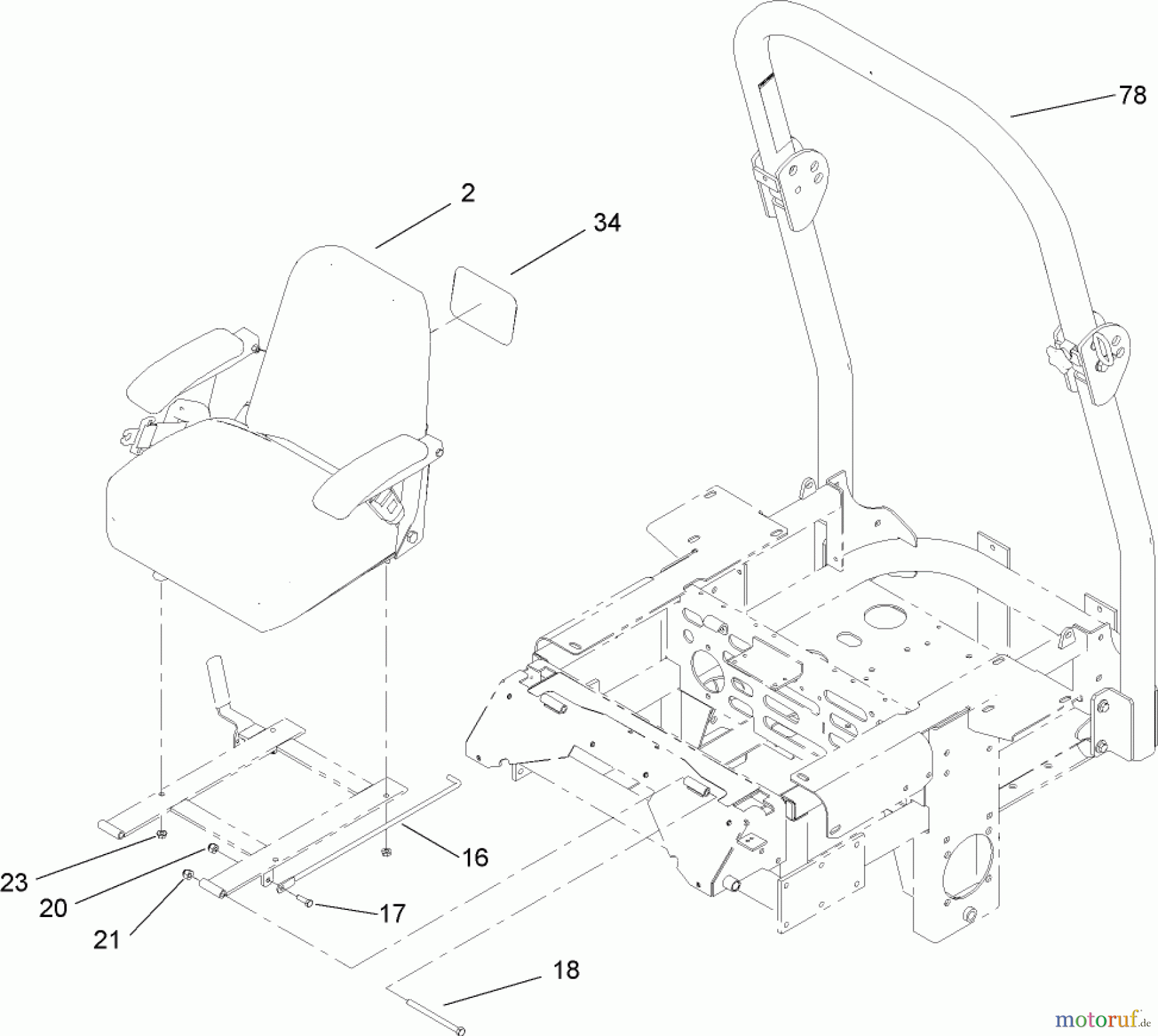  Zerto-Turn Mäher 74249 (Z500) - Toro Z Master Mower, 60