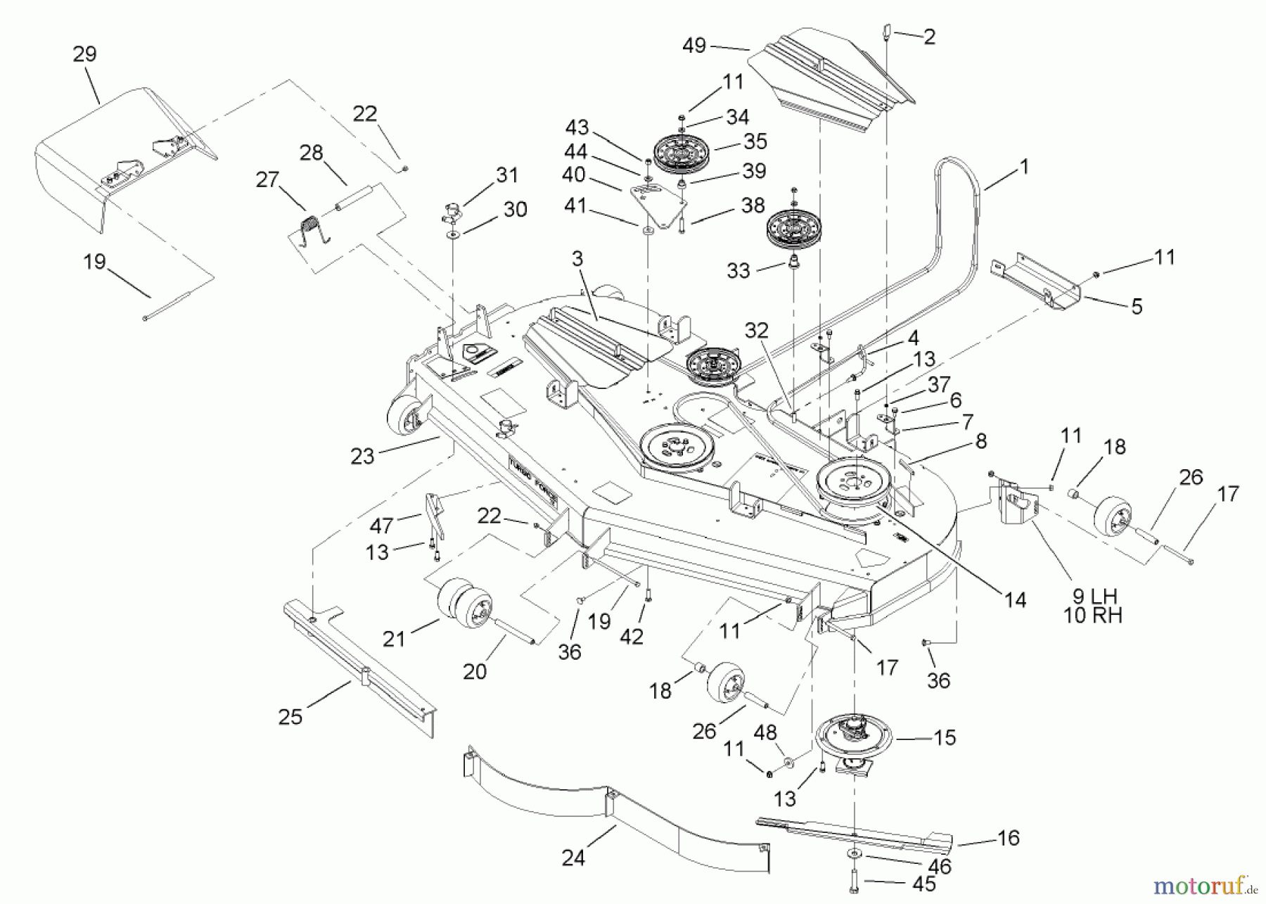  Zerto-Turn Mäher 74252 (Z587L) - Toro Z Master Mower, 72