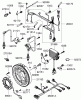 Zerto-Turn Mäher 74253 (Z580) - Toro Z Master Mower, 60" TURBO FORCE Side Discharge Deck (SN: 280000001 - 280999999) (2008) Spareparts ELECTRIC EQUIPMENT ASSEMBLY KAWASAKI FD791D-AS07