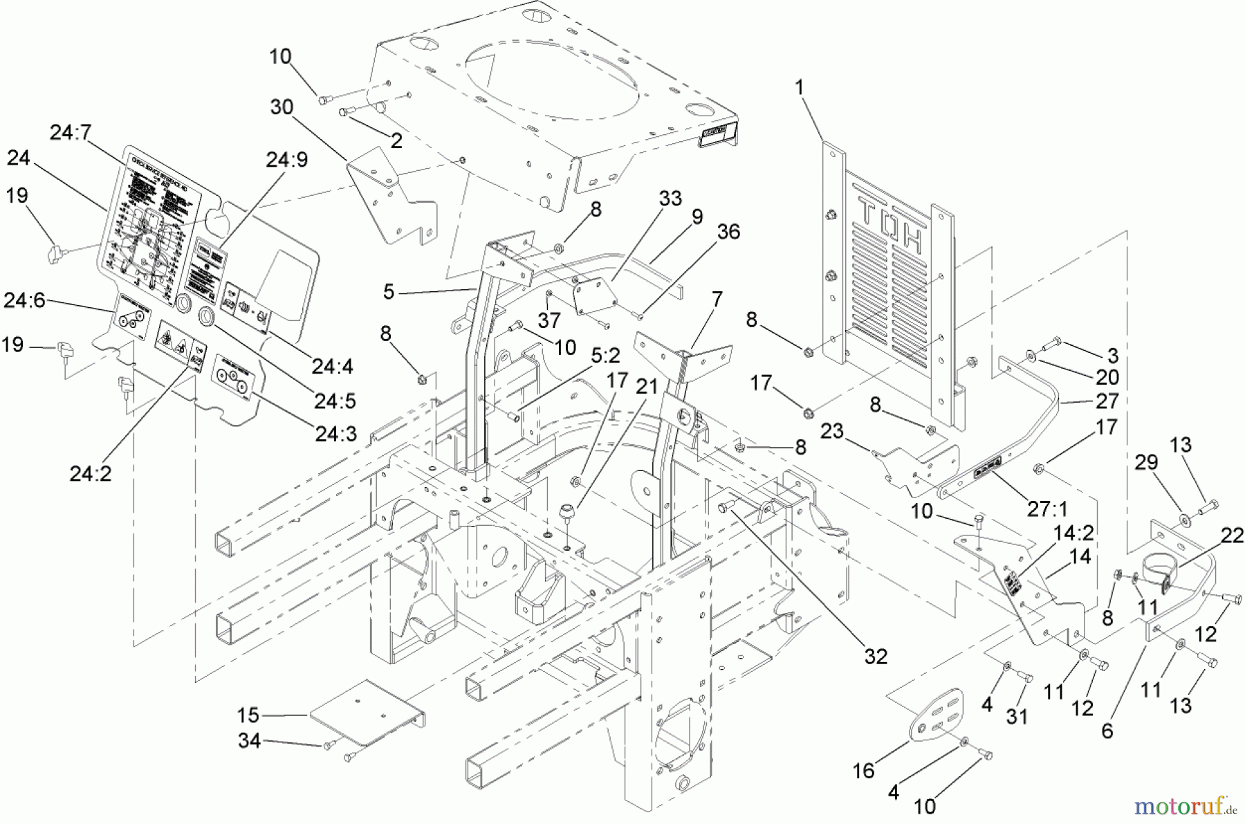  Zerto-Turn Mäher 74253 (Z580) - Toro Z Master Mower, 60