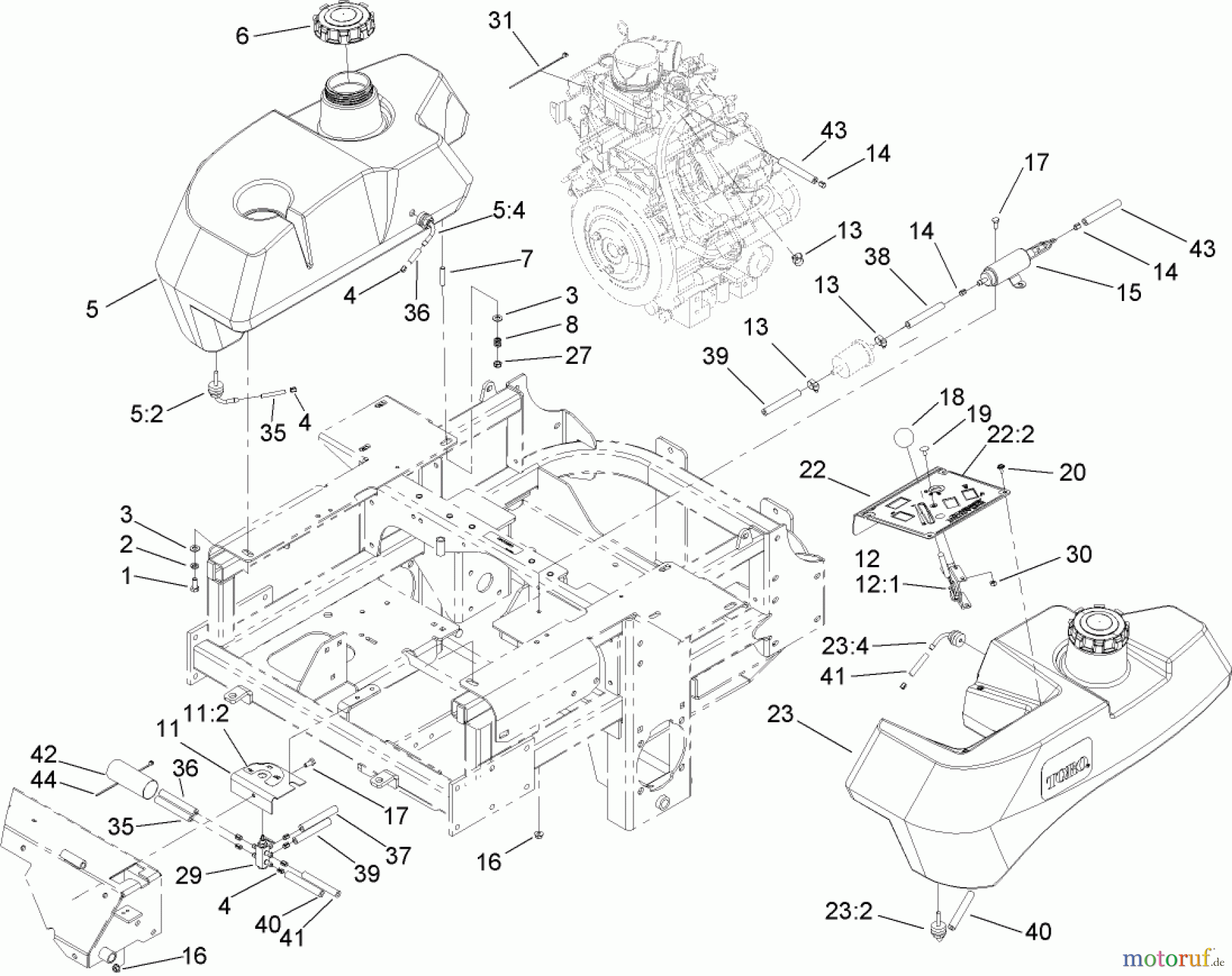  Zerto-Turn Mäher 74253 (Z580) - Toro Z Master Mower, 60