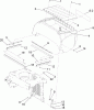 Zerto-Turn Mäher 74253 (Z580) - Toro Z Master Mower, 60" TURBO FORCE Side Discharge Deck (SN: 280000001 - 280999999) (2008) Spareparts HOOD ASSEMBLY