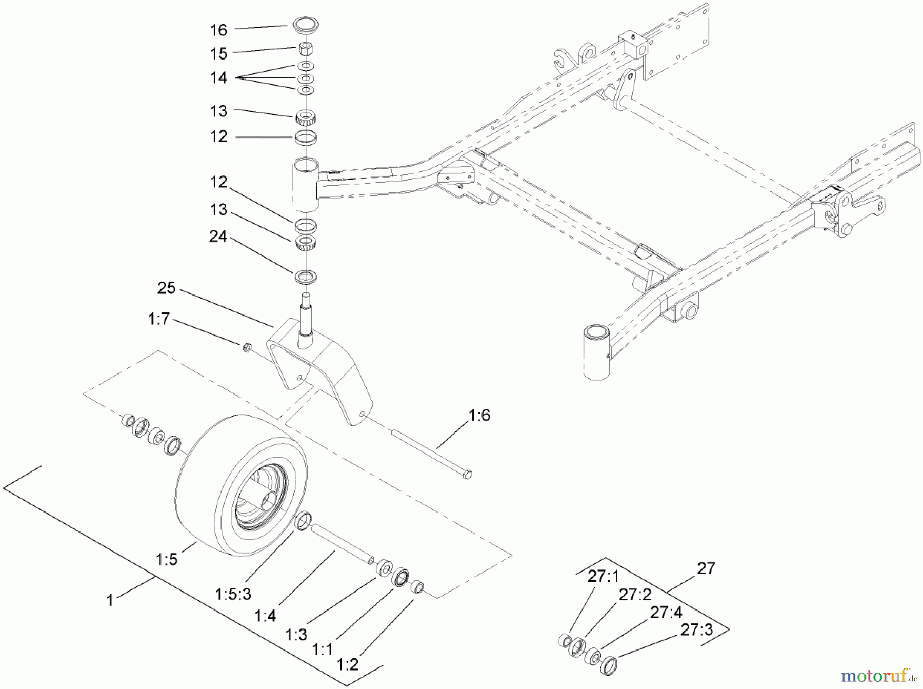  Zerto-Turn Mäher 74253 (Z589) - Toro Z Master Mower, 60