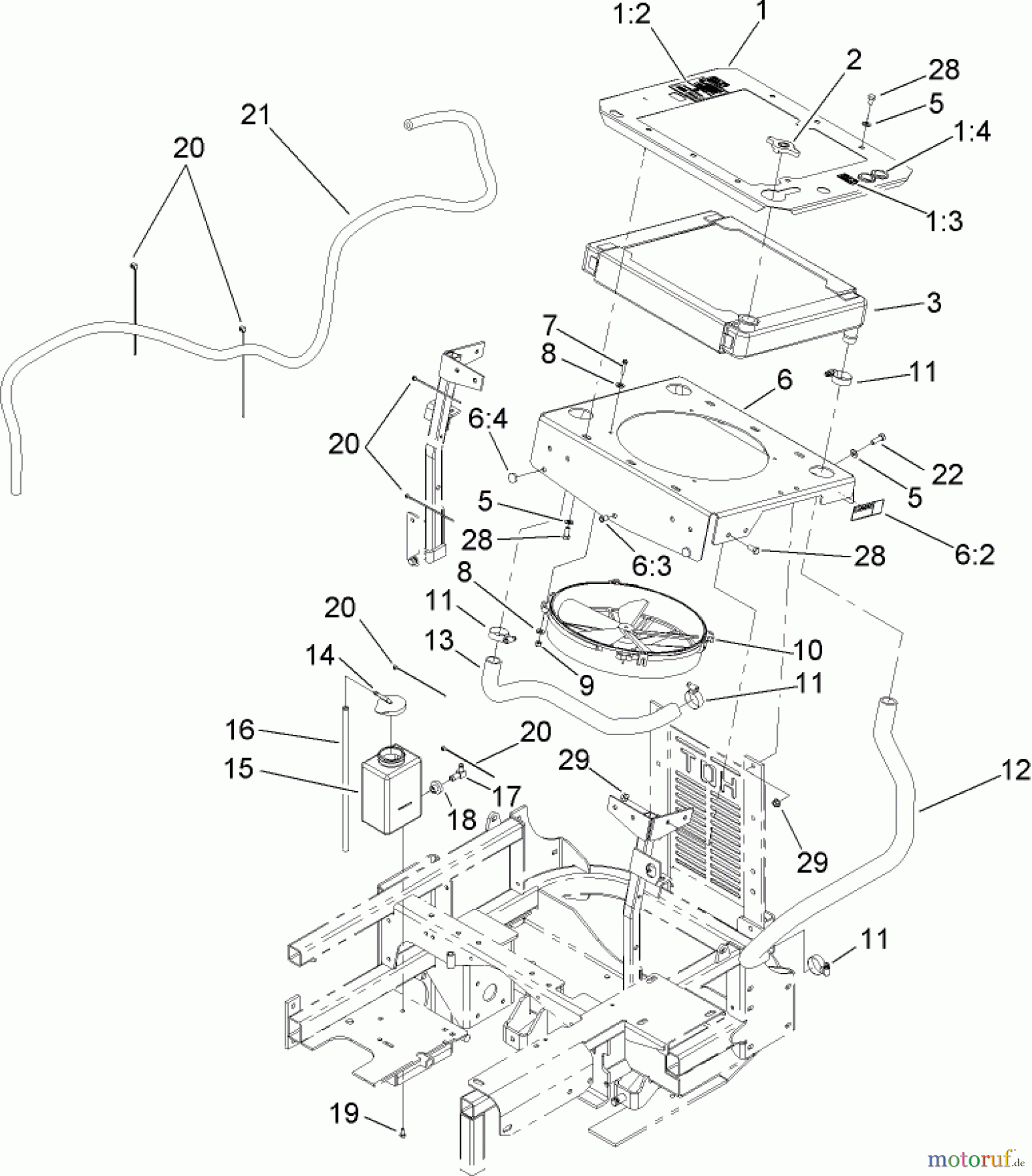  Zerto-Turn Mäher 74253 (Z589) - Toro Z Master Mower, 60