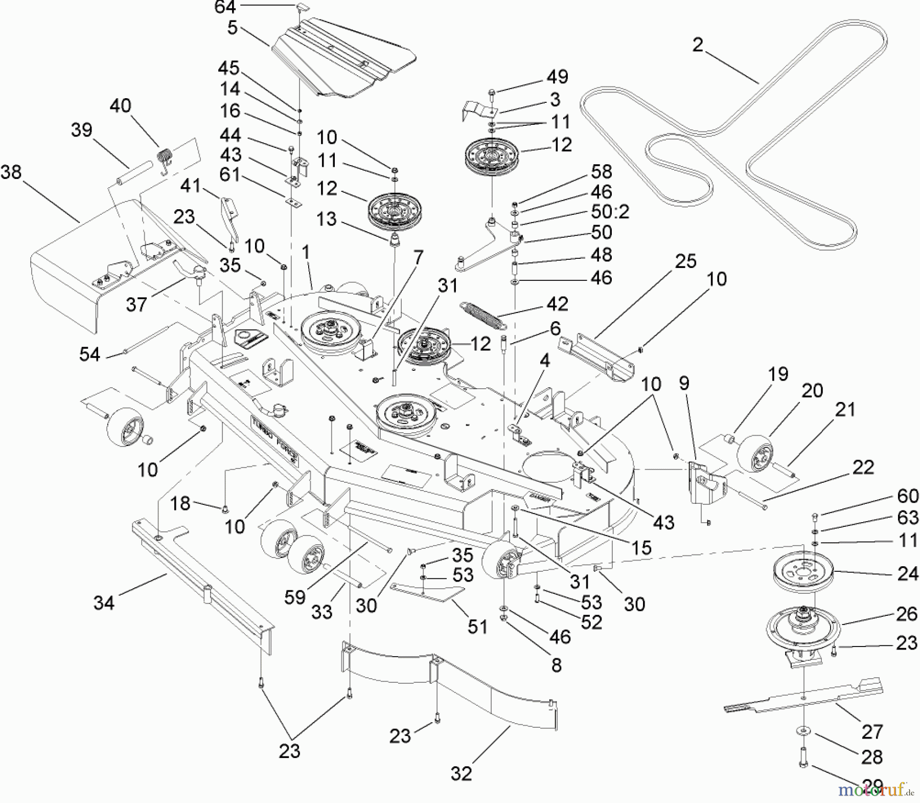  Zerto-Turn Mäher 74253CP (Z580) - Toro Z Master Mower, 60