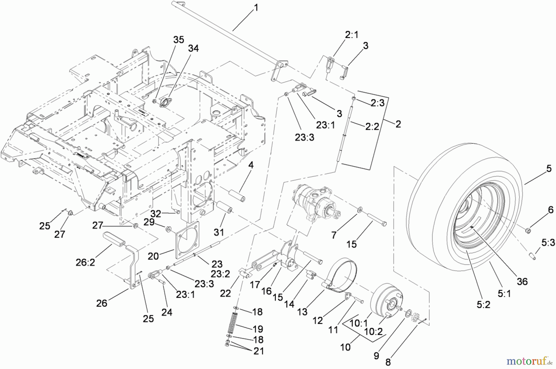  Zerto-Turn Mäher 74254 (Z580) - Toro Z Master Mower, 72