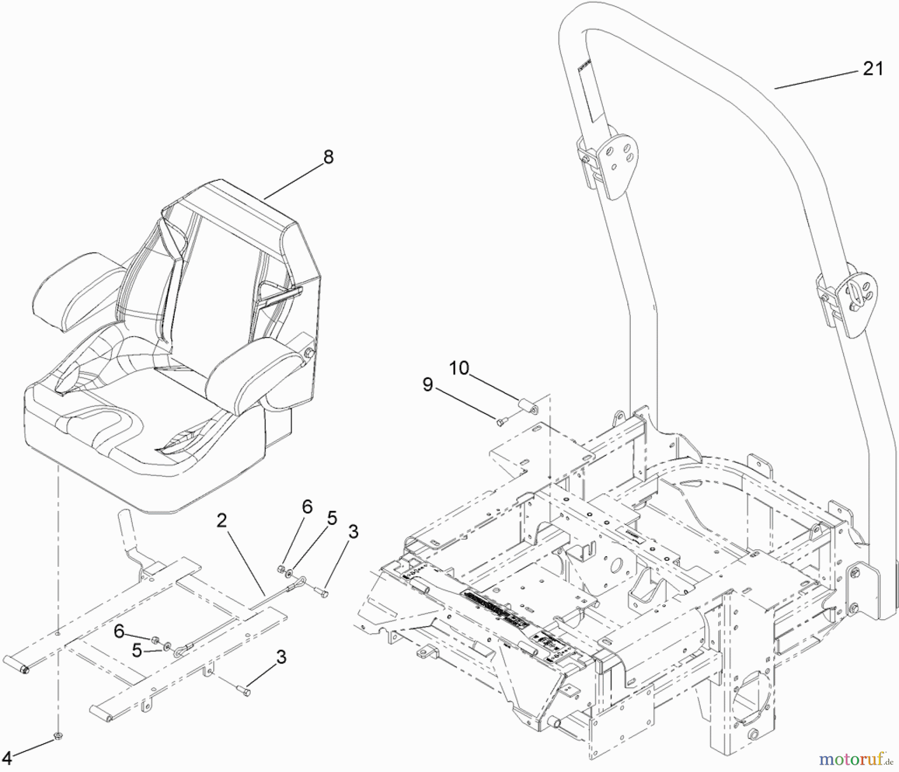  Zerto-Turn Mäher 74254 (Z580) - Toro Z Master Mower, 72