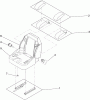 Zerto-Turn Mäher 74254 (Z580) - Toro Z Master Mower, 72" TURBO FORCE Side Discharge Deck (SN: 290000001 - 290999999) (2009) Spareparts SEAT ASSEMBLY NO. 116-0035