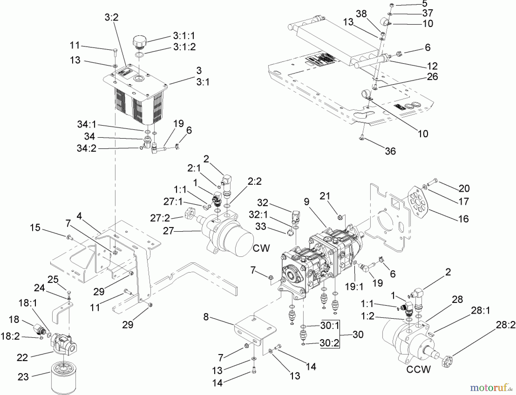  Zerto-Turn Mäher 74254 (Z589) - Toro Z Master Mower, 72