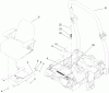 Zerto-Turn Mäher 74254 (Z589) - Toro Z Master Mower, 72" TURBO FORCE Side Discharge Deck (SN: 270000001 - 270999999) (2007) Spareparts SEAT AND ROLL-OVER PROTECTION SYSTEM ASSEMBLY