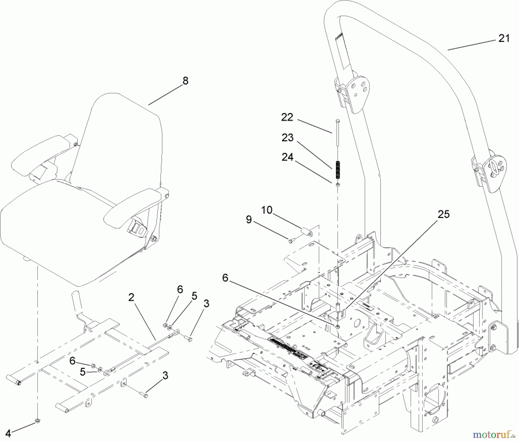  Zerto-Turn Mäher 74254 (Z589) - Toro Z Master Mower, 72