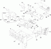 Zerto-Turn Mäher 74255 (Z588E) - Toro Z Master Mower, 60" TURBO FORCE Side Discharge Deck (SN: 250000001 - 250999999) (2005) Spareparts MUFFLER AND GUARD ASSEMBLY