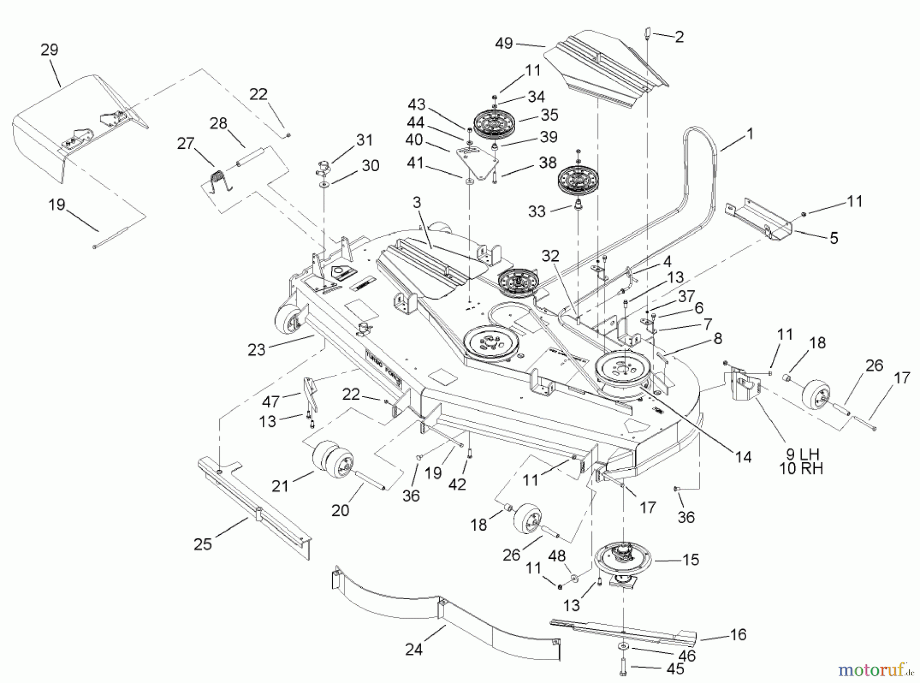  Zerto-Turn Mäher 74256 (Z588E) - Toro Z Master Mower, 72