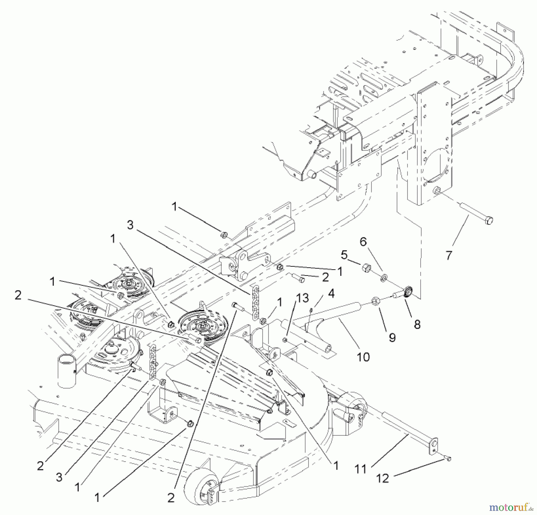  Zerto-Turn Mäher 74256 (Z588E) - Toro Z Master Mower, 72