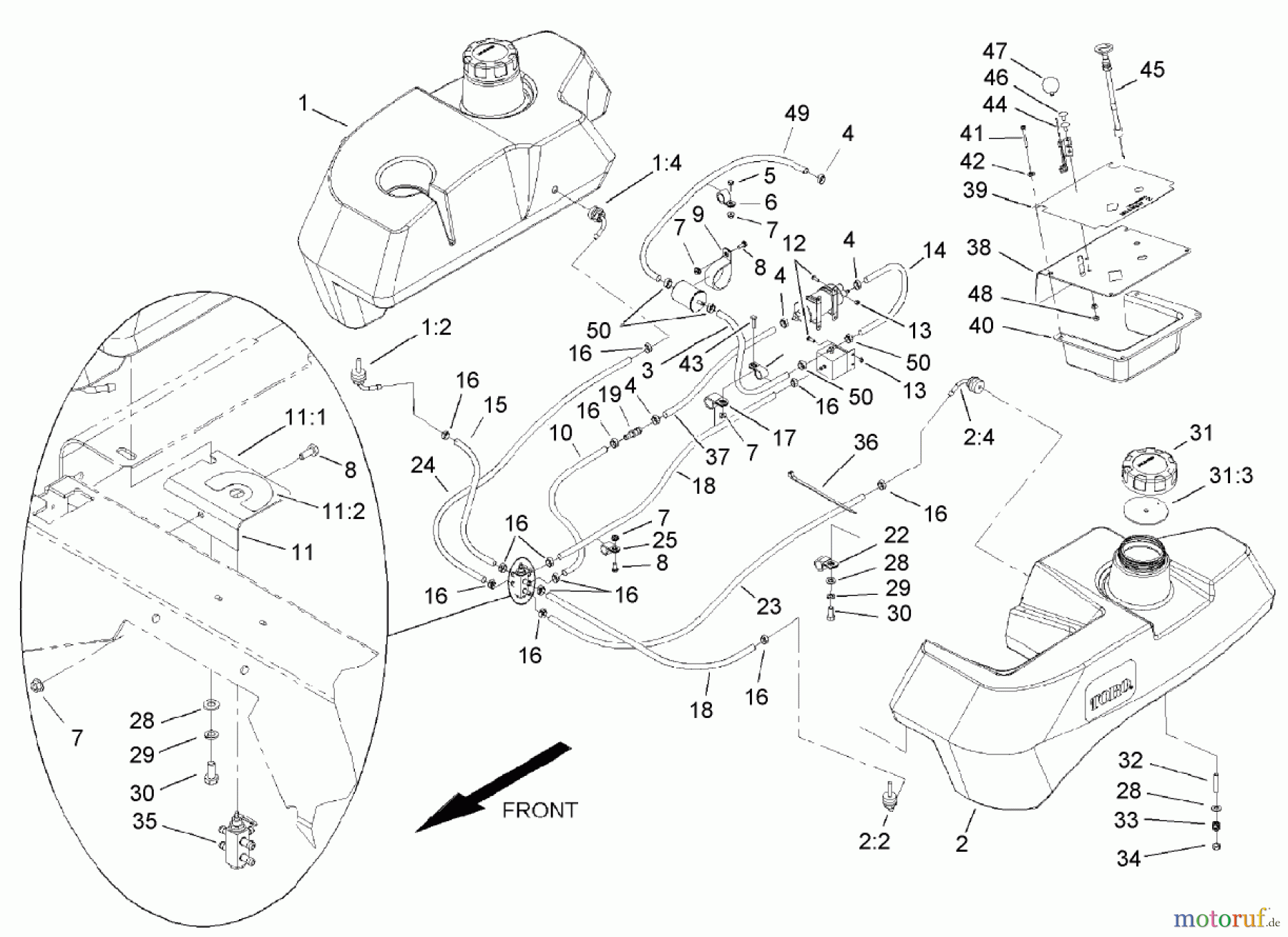  Zerto-Turn Mäher 74256 (Z588E) - Toro Z Master Mower, 72