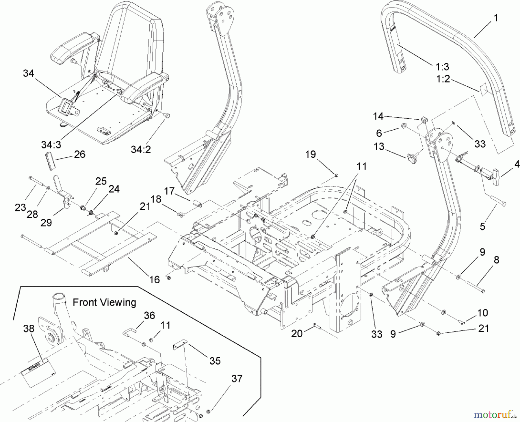  Zerto-Turn Mäher 74256 (Z588E) - Toro Z Master Mower, 72