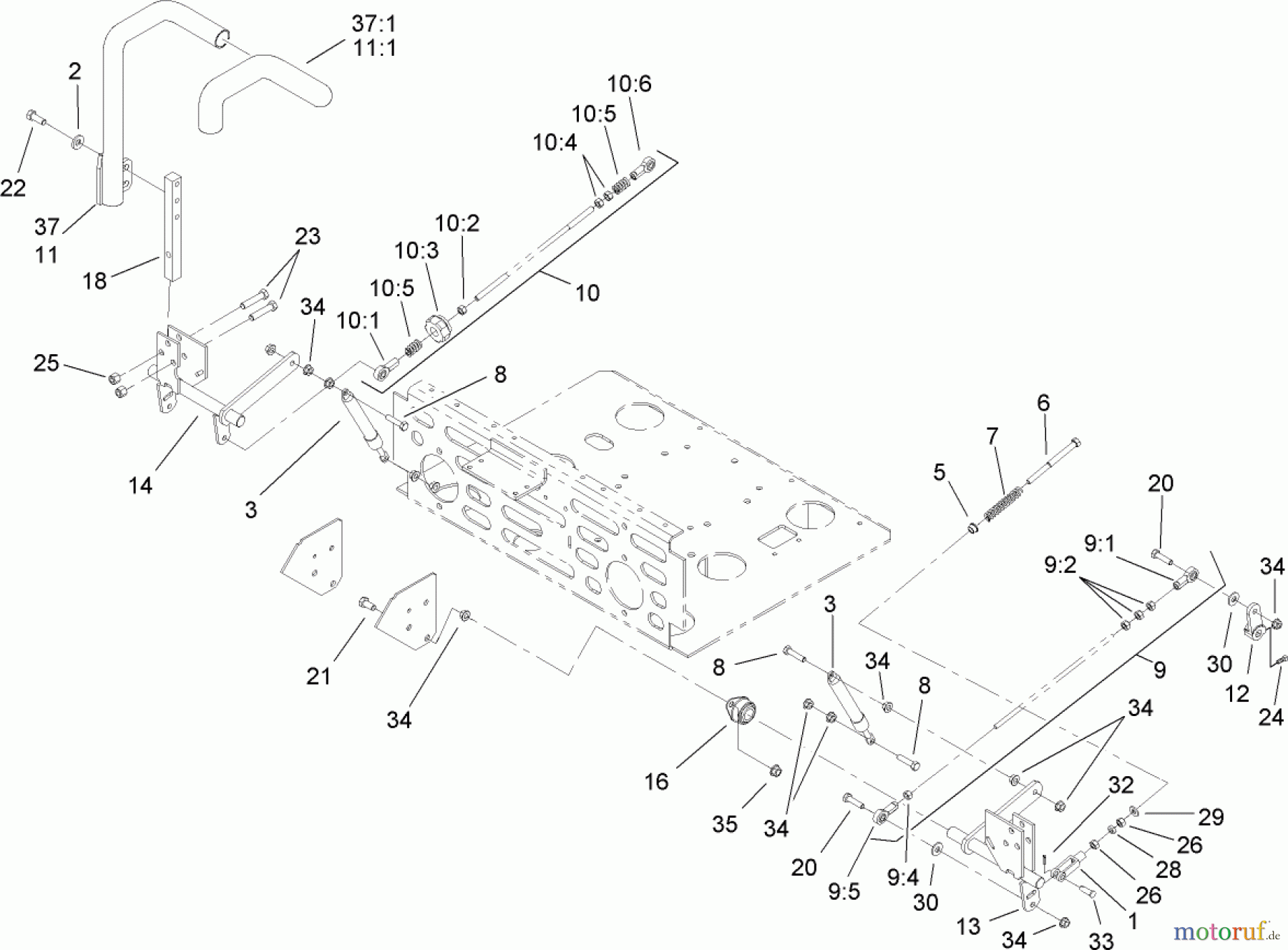  Zerto-Turn Mäher 74256 (Z588E) - Toro Z Master Mower, 72