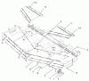 Zerto-Turn Mäher 74258 (Z288E) - Toro Z Master Mower, 62" SFS Side Discharge Deck (SN: 230000001 - 230999999) (2003) Spareparts DECK AND WHEEL GAGE ASSEMBLY