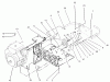 Zerto-Turn Mäher 74258 (Z288E) - Toro Z Master Mower, 62" SFS Side Discharge Deck (SN: 230000001 - 230999999) (2003) Spareparts ENGINE AND CLUTCH ASSEMBLY