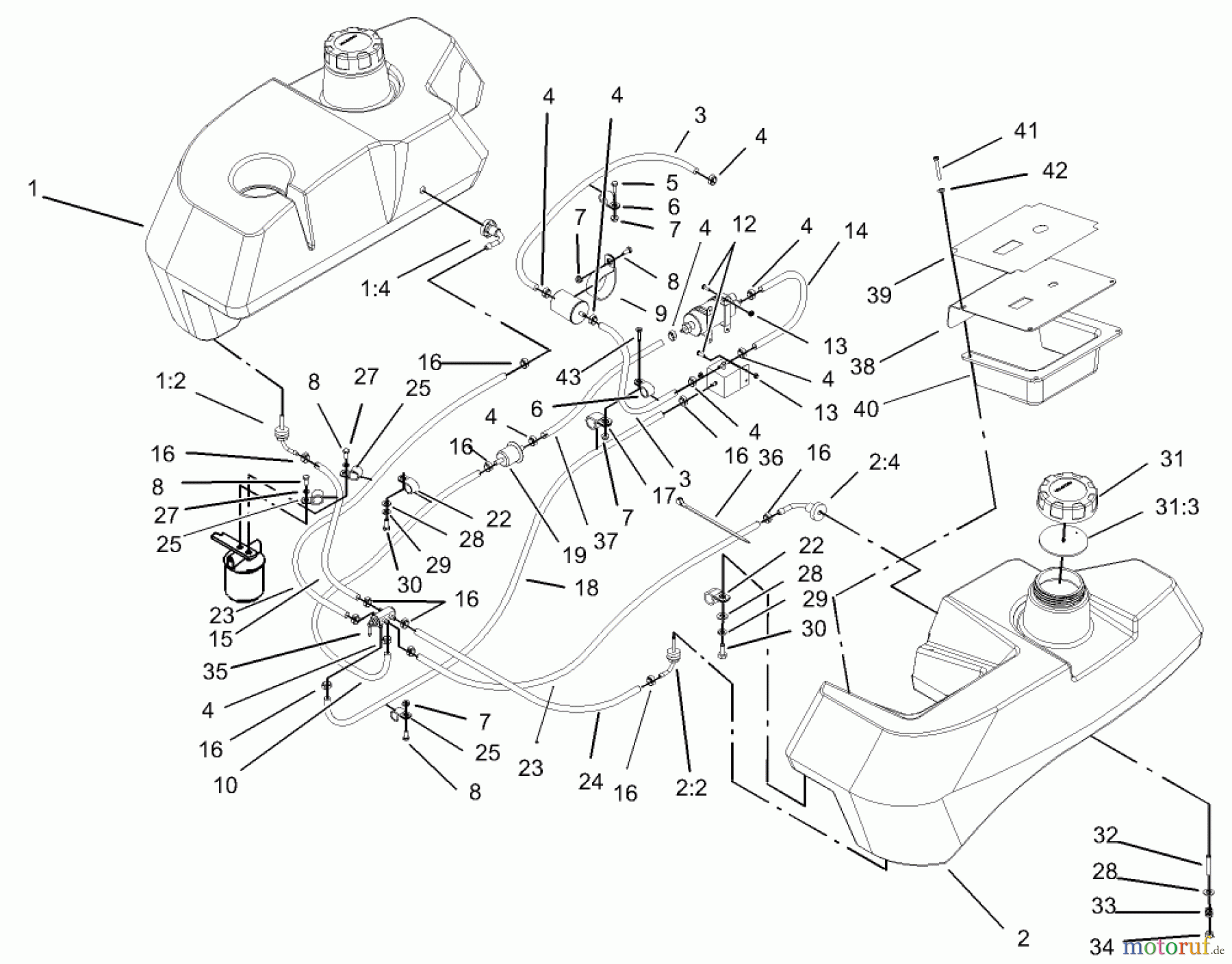  Zerto-Turn Mäher 74258 (Z288E) - Toro Z Master Mower, 62