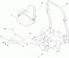 Zerto-Turn Mäher 74262 (Z560) - Toro Z Master Mower, 60" TURBO FORCE Side Discharge Deck (SN: 270002001 - 270999999) (2007) Spareparts SEAT AND ROOL-OVER PROTECTION SYSTEM ASSEMBLY