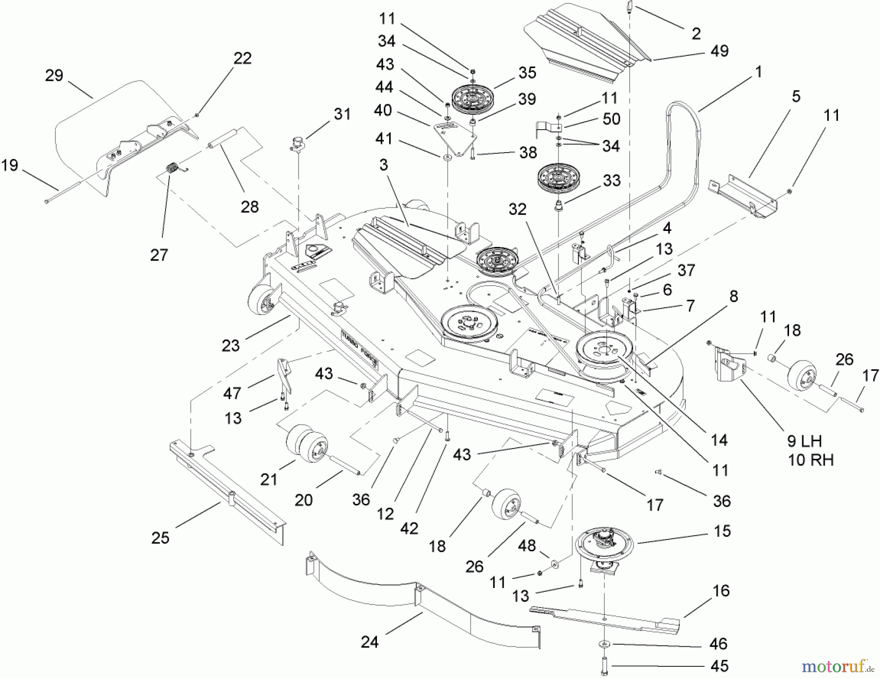  Zerto-Turn Mäher 74263 (Z557) - Toro Z Master Mower, 72