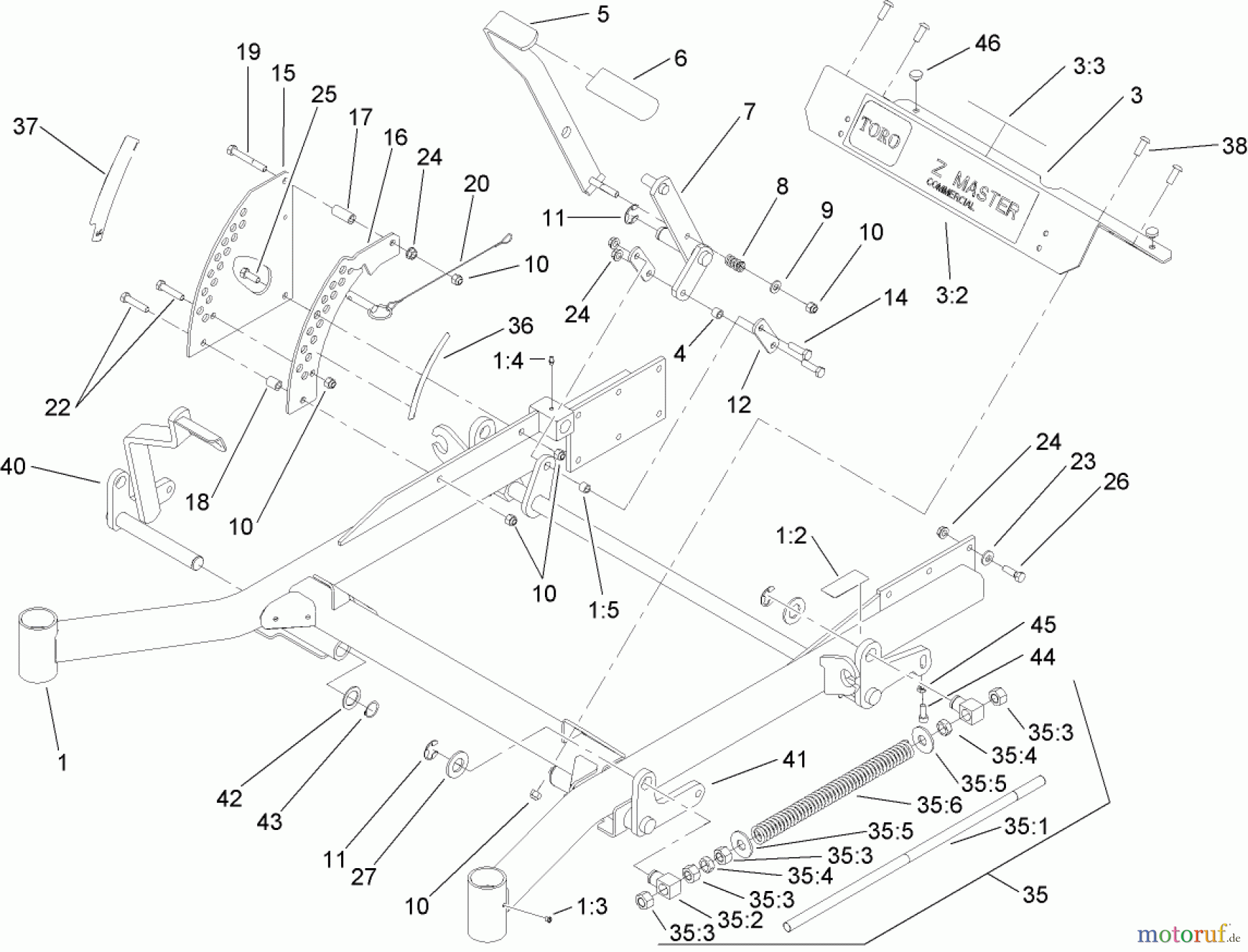  Zerto-Turn Mäher 74263 (Z557) - Toro Z Master Mower, 72