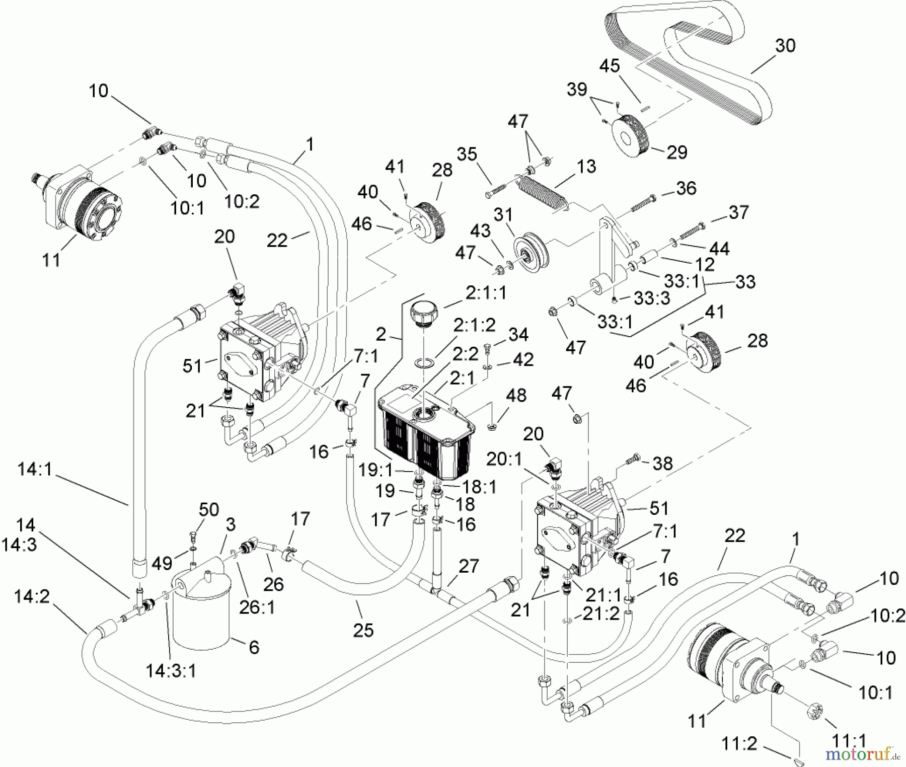  Zerto-Turn Mäher 74263 (Z557) - Toro Z Master Mower, 72