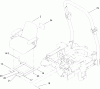 Zerto-Turn Mäher 74263 (Z560) - Toro Z Master Mower, 72" TURBO FORCE Side Discharge Deck (SN: 270002001 - 270999999) (2007) Spareparts SEAT AND ROLL-OVER PROTECTION SYSTEM ASSEMBLY